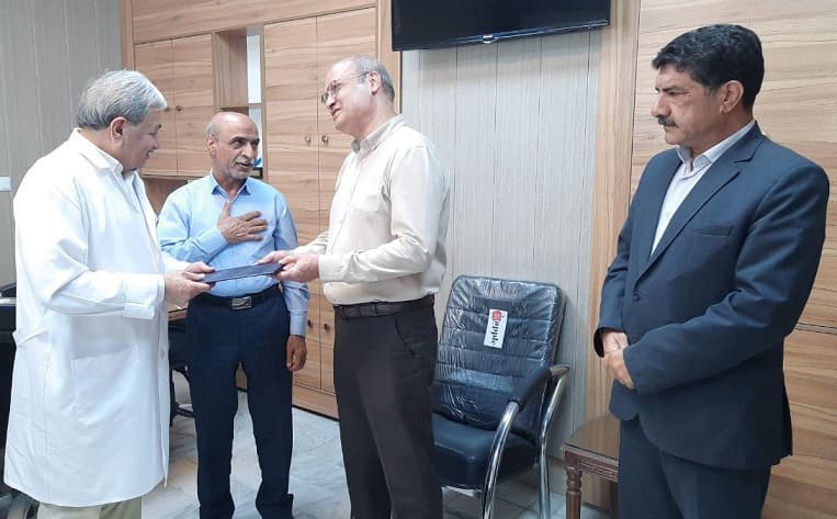 تقدیر از جناب آقای مهندس مرتضی ادیبی در اجرای بخشی از پروژه اطفاء حریق